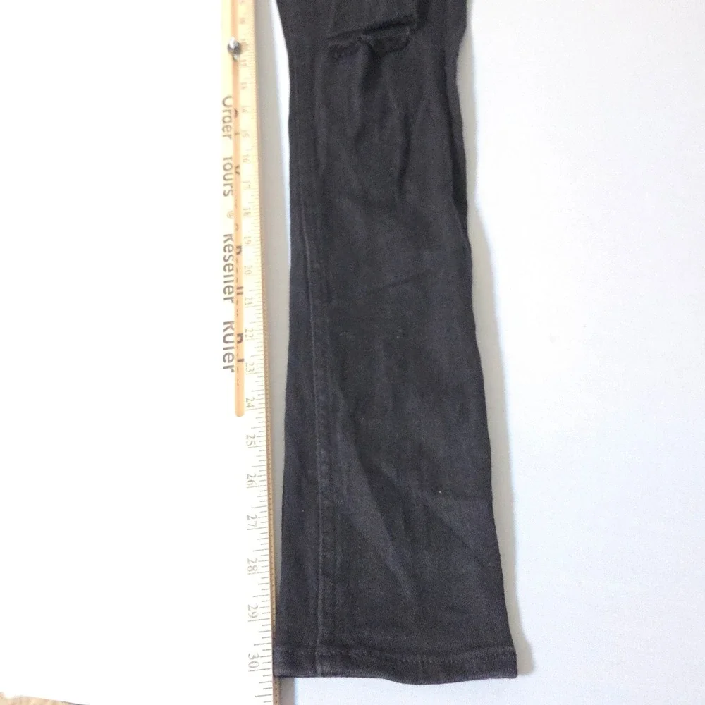 Ksubi Church Skinny Jeans Men 30 Black Distressed Royalty Heroism Denim stretch